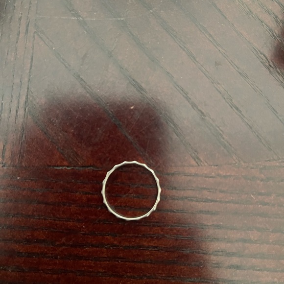 Catbird Elegant Silver Fluted Band - Picture 3 of 4